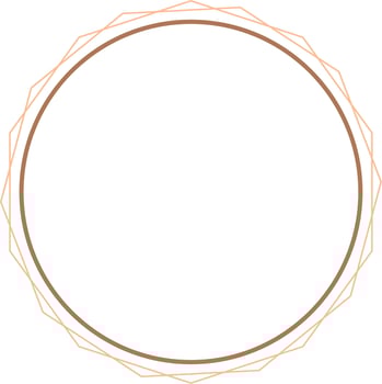 Circular Border Frames Isolated on White Background.  Trendy design element for border frame, logo, blackout tattoo, symbol, web, prints, posters, template, pattern and abstract background vector