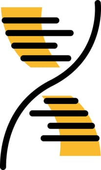 Health DNA, illustration, vector on a white background.