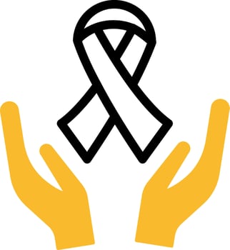 Oncology doctor, illustration, vector on a white background.