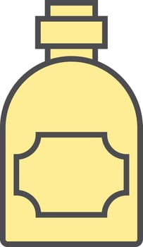 Nice parfume, illustration, vector on a white background.