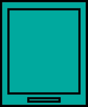 Technology device tablet, illustration, vector on a white background.