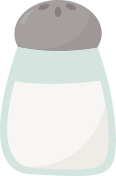 Salt, illustration, vector on white background.
