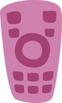 Movie set TV remote, illustration, vector, on a white background. vector
