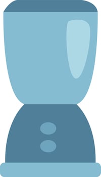 Blue blender, illustration, vector, on a white background. vector