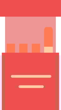 Pack of cigarettes, illustration, vector, on a white background. vector