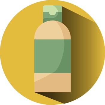 Face sanitizer, illustration, vector, on a white background. vector