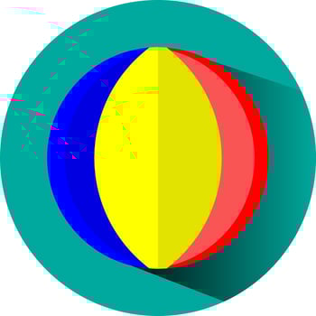 Colorful ball toy, illustration, vector, on a white background. vector