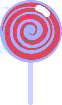 Candy shop lollipop, illustration, vector, on a white background. vector