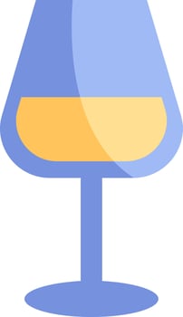 White wine, illustration, vector, on a white background. vector