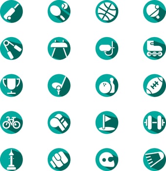 Healthy sport activity, illustration, vector on a white background.
