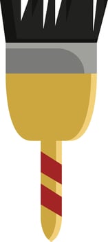 A small paint brush, vector or color illustration.