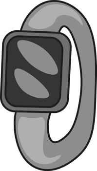 stylish smart watch, vector or color illustration.
