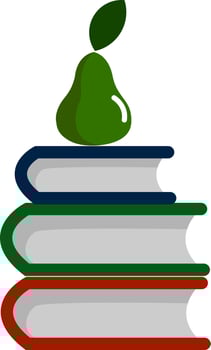 Books, illustration, vector on white background.