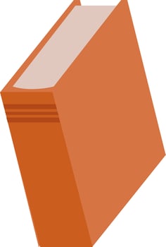 Happy book, illustration, vector on white background.
