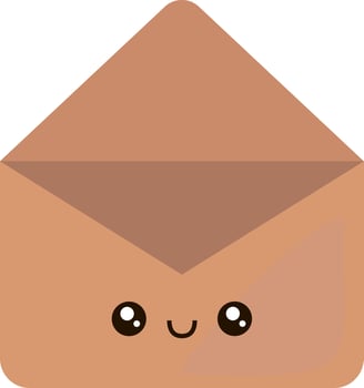 Cute envelope, illustration, vector on white background.