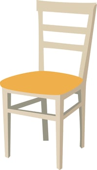 Chair, illustration, vector on white background.