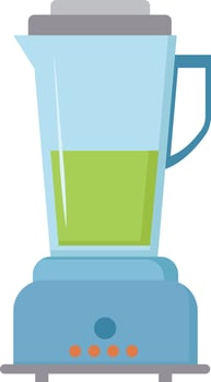 Juice blander, illustration, vector on white background.