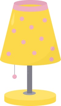 Room lamp, illustration, vector on white background.