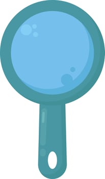 Magnifier, illustration, vector on white background.