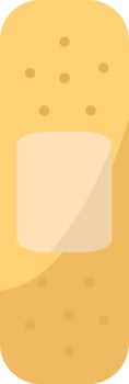 Medical plaster, illustration, vector on white background.