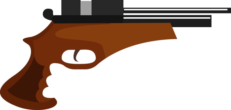Air gun, illustration, vector on white background