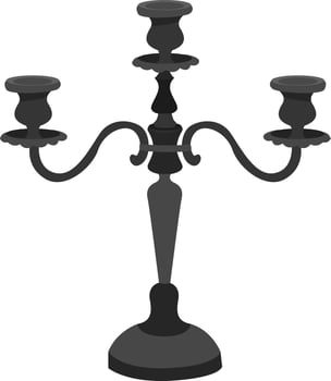 Candelabra, illustration, vector on white background