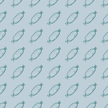Candy pattern, illustration, vector on white background