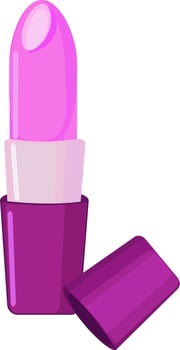 Pink pomade, illustration, vector on white background