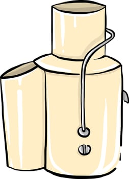 Small juicer, illustration, vector on white background