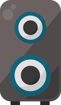 Big speaker, illustration, vector on white background