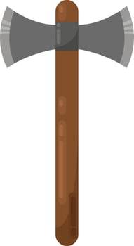 Big ax, illustration, vector on white background