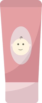 Baby cream, illustration, vector on white background