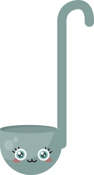 Soup spoon, illustration, vector on white background