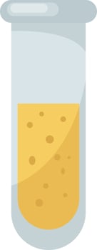 Chemistry test tube , illustration, vector on white background