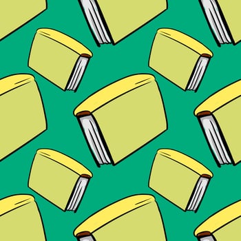 Books pattern , illustration, vector on white background