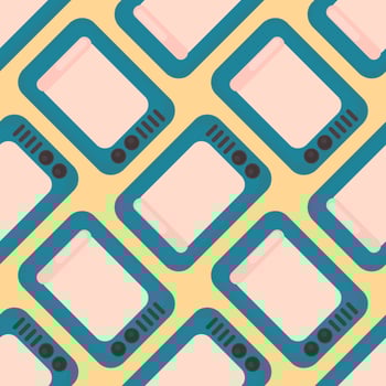 Microwaves pattern , illustration, vector on white background
