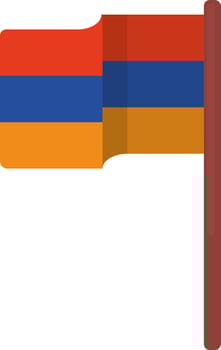 Flag of a country, illustration, vector on white background