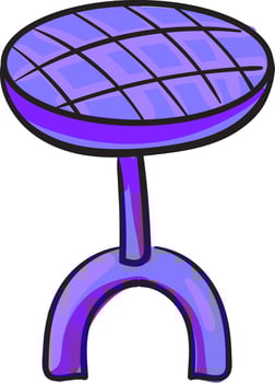 Small purple chair, illustration, vector on white background