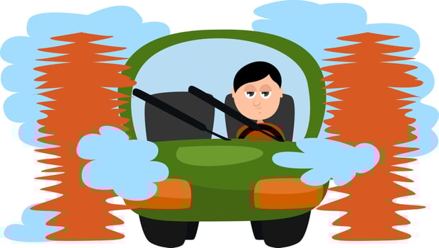 Car wash, illustration, vector on white background.