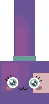 Manicure tool, illustration, vector on white background.
