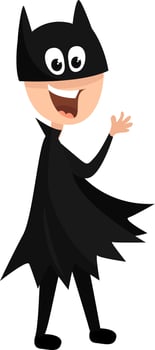 Classic batman costume,illustration,vector on white background vector