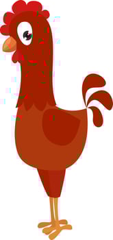 Cute little chicken,illustration,vector on white background vector