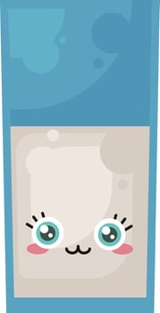 Cup of milk ,illustration,vector on white background vector