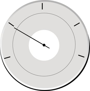 Grey barometer, illustration, vector on white background