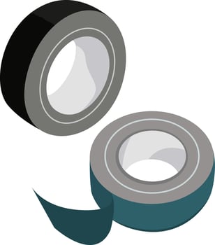 Gaffer tape, illustration, vector on white background