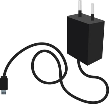 Mobile adapter, illustration, vector on white background