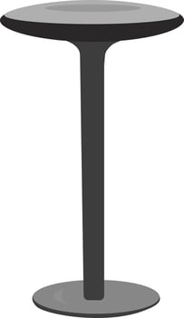 Black stool, illustration, vector on white background