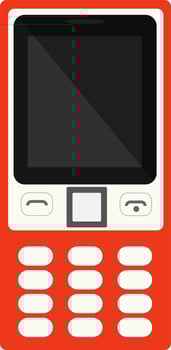 Keypad mobile ,illustration, vector on white background.
