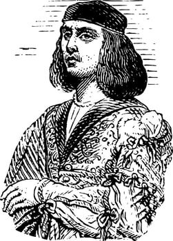 Giovanni Bellini vintage illustration vector