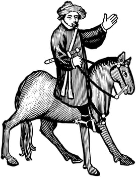 The Shipman, vintage illustration vector